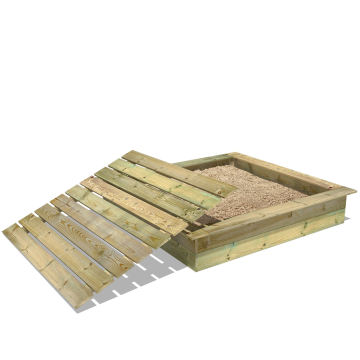 PowerPit Sandkasten mit Deckel 165x165x32  850054