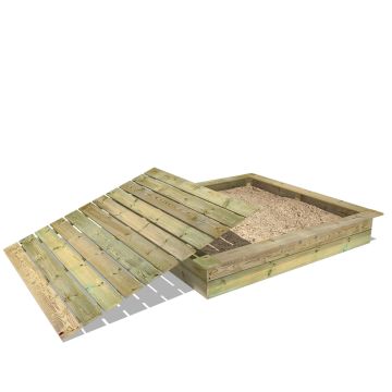 PowerPit Sandkasten mit Deckel 195x195x32  850057